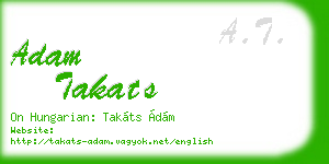 adam takats business card